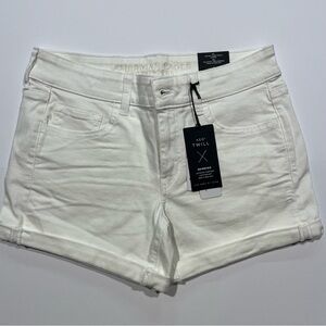 American Eagle Outfitters Women's Cream Jean Shorts